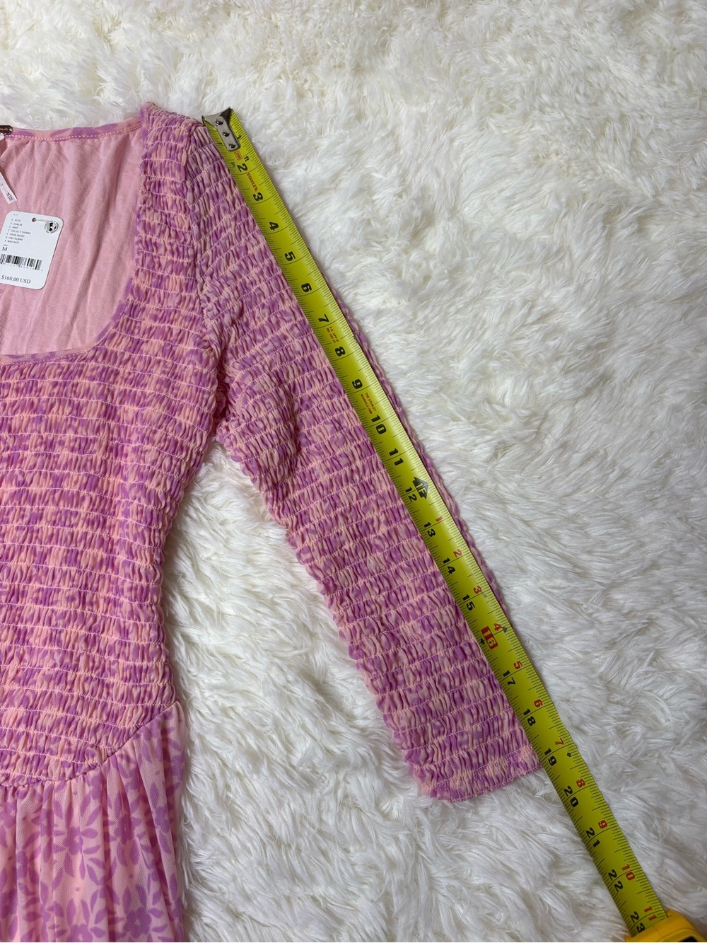 Free People It's Fate Longsleeve Midi Dress in the 'Lilac Combo' colorway, NWT - Picture 9 of 13